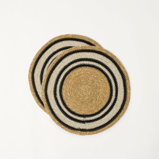 Mali Black & White Placemats Pack of 2