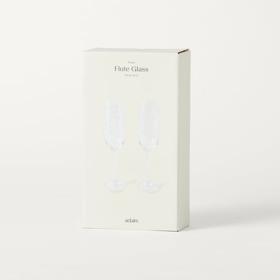 Pearl White Flute Pack of 2