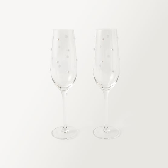 Pearl White Flute Pack of 2