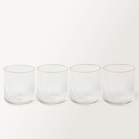 Sibella Gold Tumbler Pack of 4
