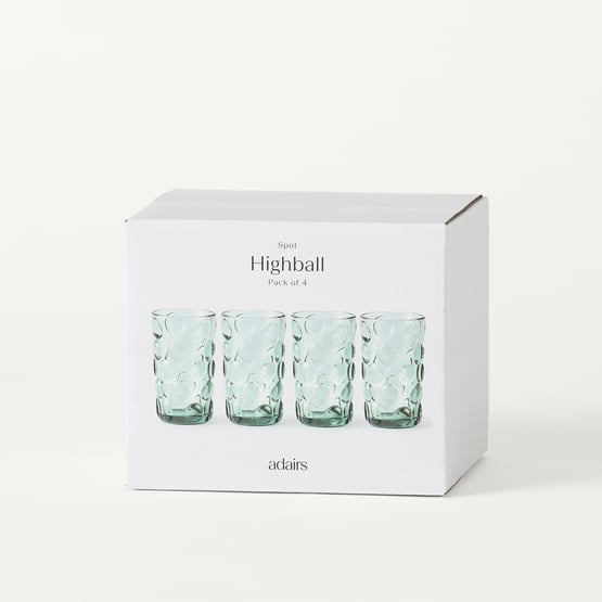 Spot Mint Green Highball Pack of 4