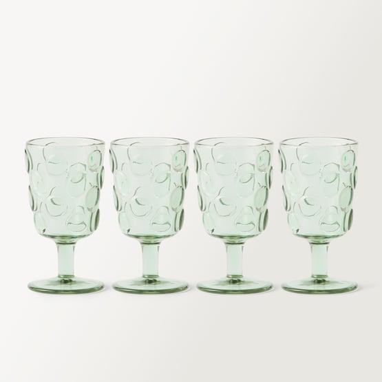Spot Mint Green Wine Glass Pack of 4