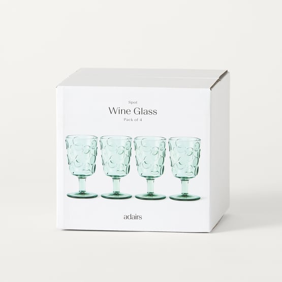 Spot Mint Green Wine Glass Pack of 4