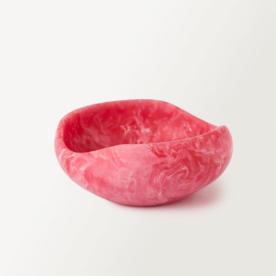 Arto Raspberry Resin Wave Dip Bowl