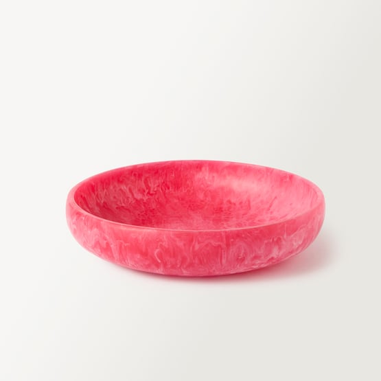 Arto Raspberry Resin Medium Bowl