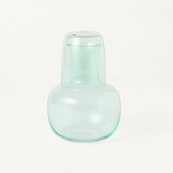 Addie Mint Glass Carafe and Glass Set