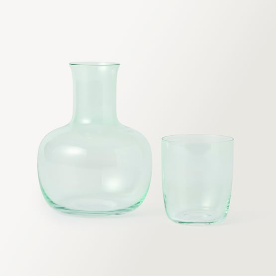 Addie Mint Glass Carafe and Glass Set