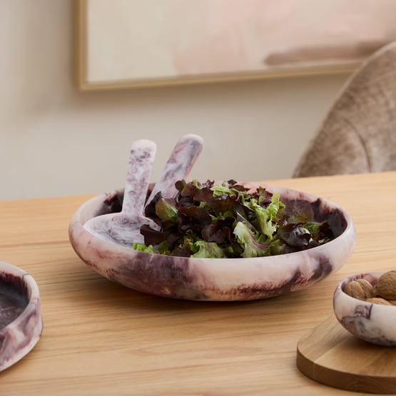 Milano Burgundy Resin Servingware