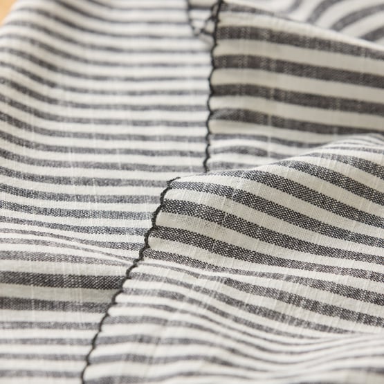 Seville Noir Stripe Table Linen Tablecloth