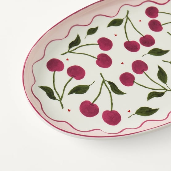 Ma Cherie Multi Cherry Oval Platter