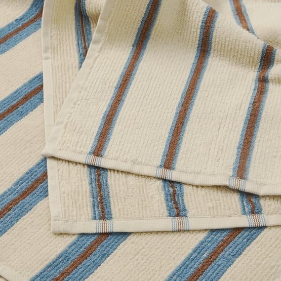 Frankie Blue & Brown Tea Towel Pack of 2