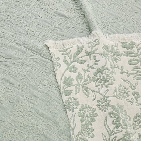 Pippa Fern Floral Throw