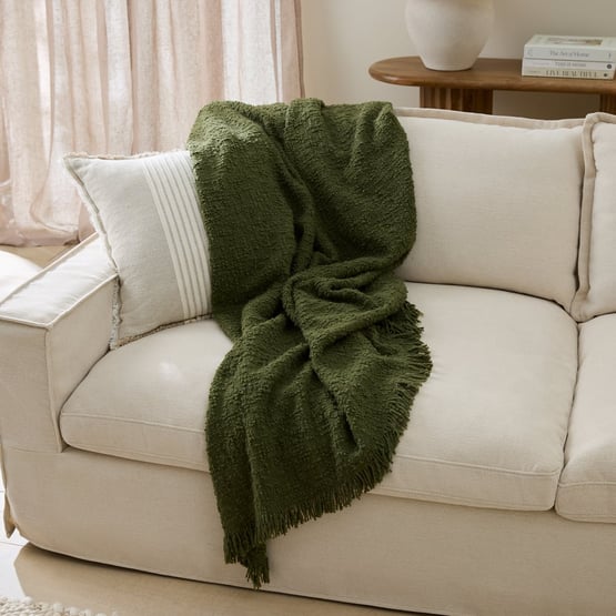 Leiden Chive Boucle Throw
