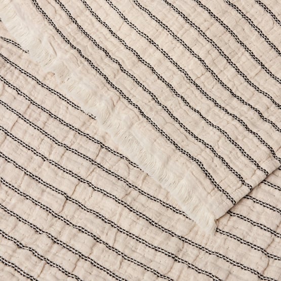 Migsa Natural & Black Throw