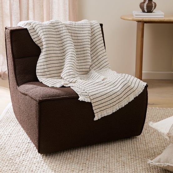 Migsa Natural & Black Throw
