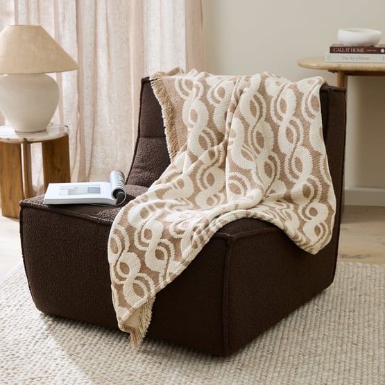 Mira Natural Woven Throw