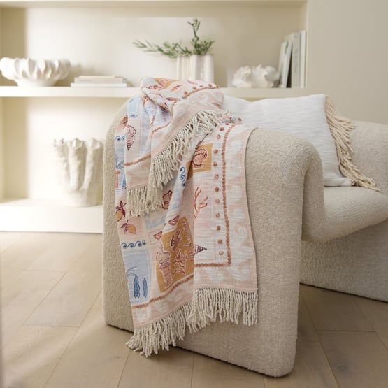 Nerida Blue Multi Postcard Throw