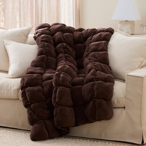 Marshmallow Espresso Throw