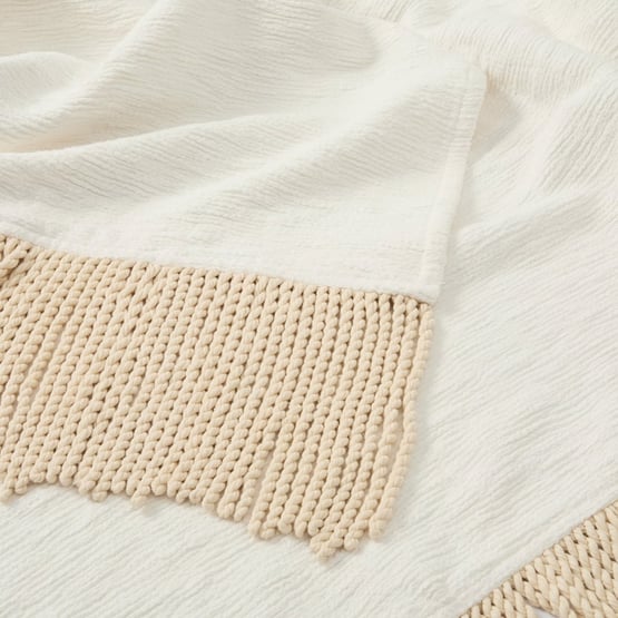 Parker Off White & Natural Throw