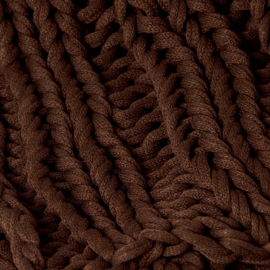 Newport Chocolate Chunky Knit Throw