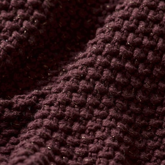 Hallstatt Cherry Lurex Chunky Knit Throw 