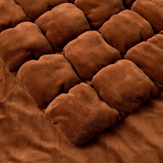 Marshmallow Umber Throw