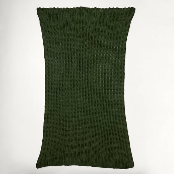 Riley Spinach Knit Throw