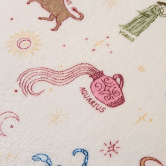 Supersoft Zodiac Print Blanket