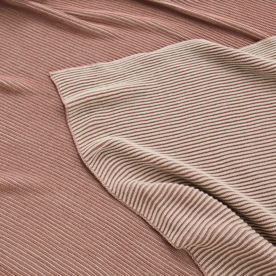 Bendigo Rose Knitted Throw