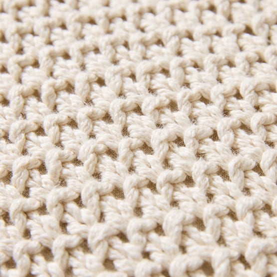 Hallstatt Natural Chunky Knit King Throw 