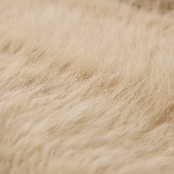 Lucerne Pebble Recycled Fur Blanket