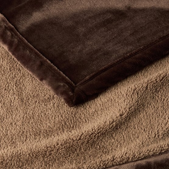 Sherpa Chocolate Throw