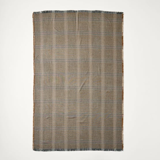 York Wood Check Throw