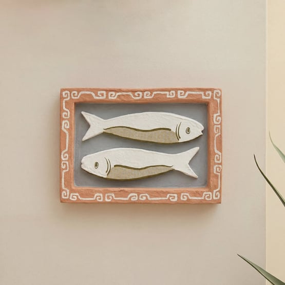 Kora Fish Summer Sky Cotton Mache Canvas
