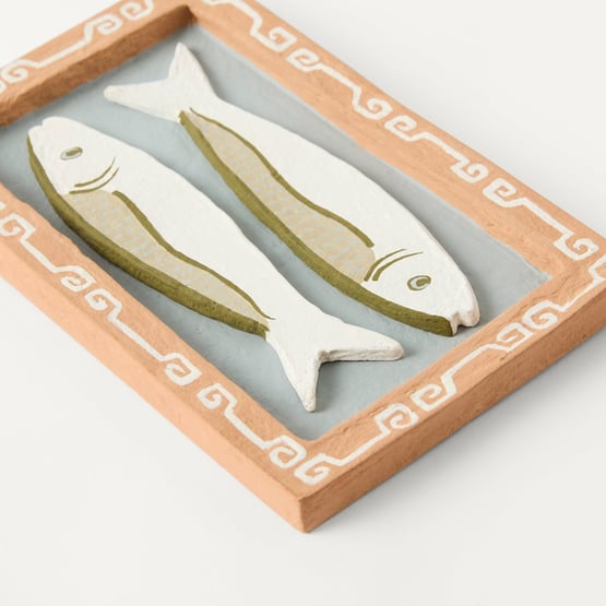 Kora Fish Summer Sky Cotton Mache Canvas