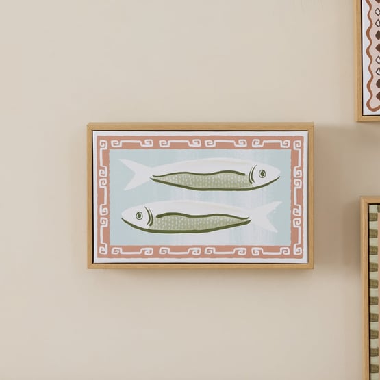Kora Fish Summer Sky Cotton Mache Canvas