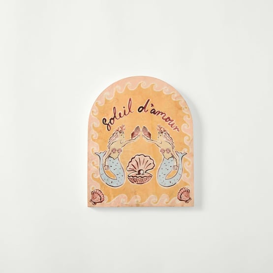 Nerida Pink Arch Capiz Wall Art