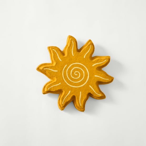  Sun Golden Spice Cotton Mache Wall Décor