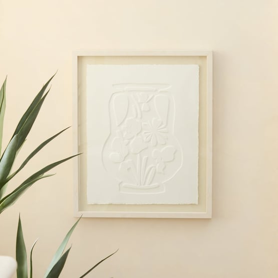 Impressa Urn White Portrait Paper Canvas