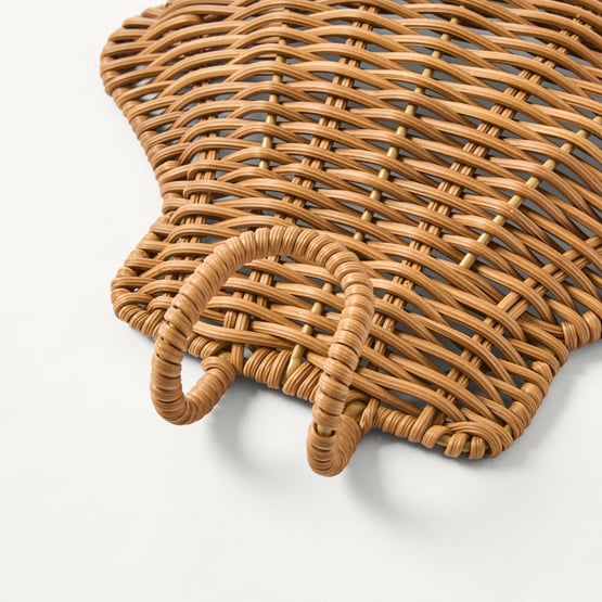 Clam Natural Rattan Wall Hook