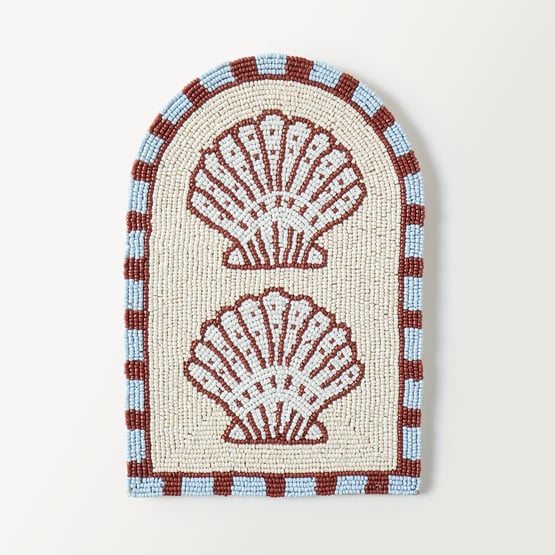 Shell Coconut Beaded Wall Art