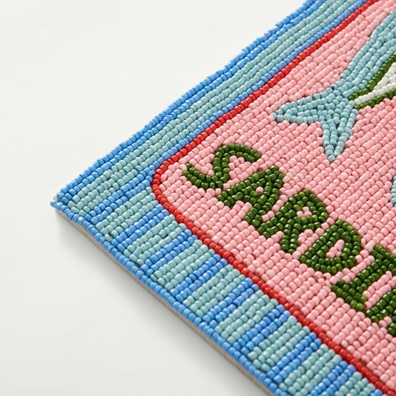 Sardines Pink Beaded Wall Art