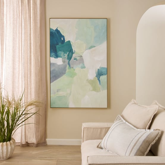 Oasis Blue & Green Isla Multi-Direct Canvas