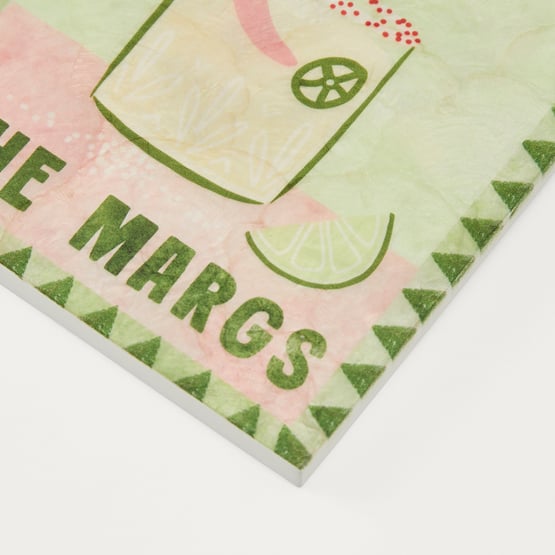 Blame It On The Margs Green Capiz Wall Art 