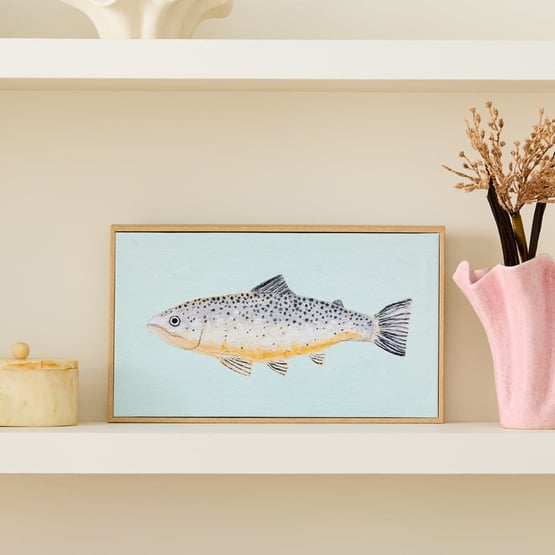 Marine Blue Trout Canvas 