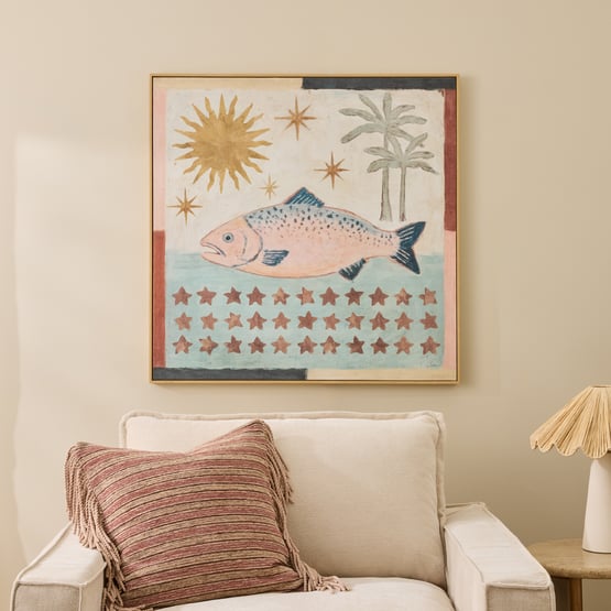 Solara Fish Collage Multi Canvas