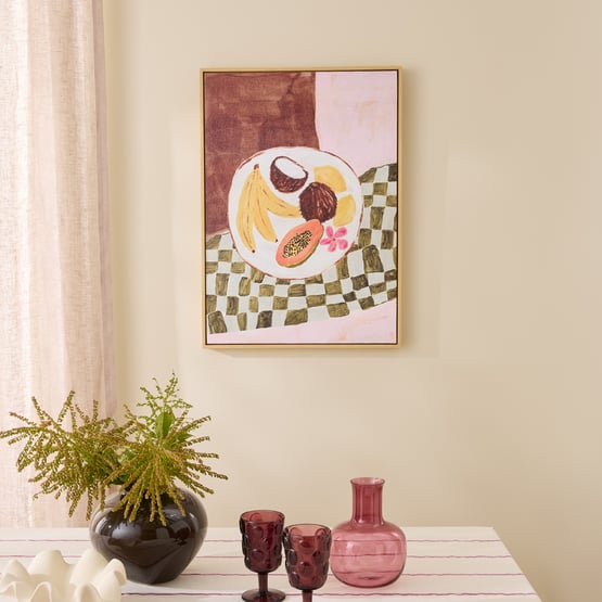 Solara Fruit Bowl Multi Canvas