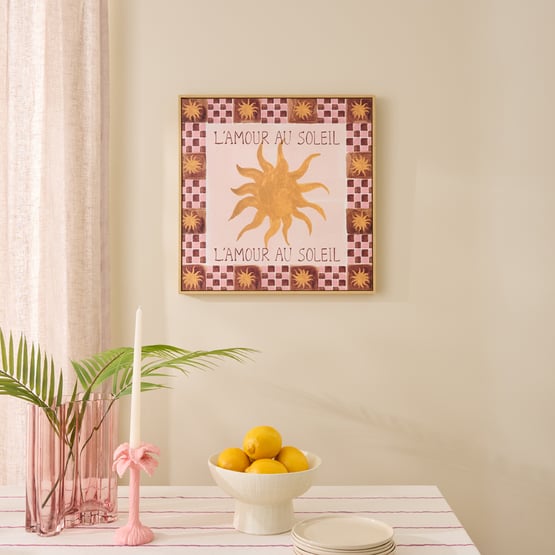 Solara Sun Pink Canvas