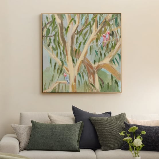 Native Pink Chorus Square Canvas