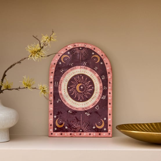 Zodiac Capiz Astrology Wall Art